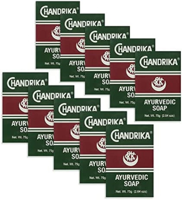 Chandrika Soap Ayurvedic Herbal And Vegetable Oil Soap - 2.64 Oz - Case Of 10