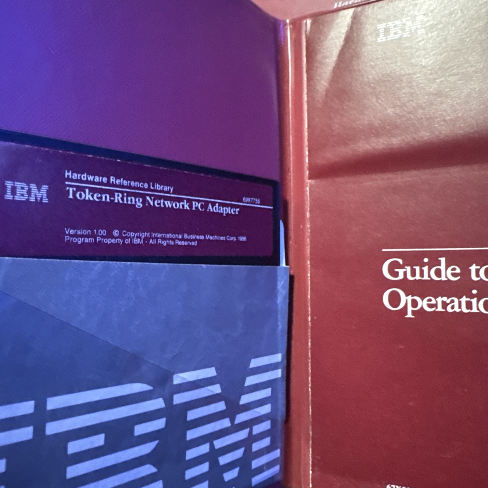 IBM TOKEN-RING NETWORK 16/4 ADAPTER HARDWARE LIBRARY GUIDE TO OPERATIONS (3)