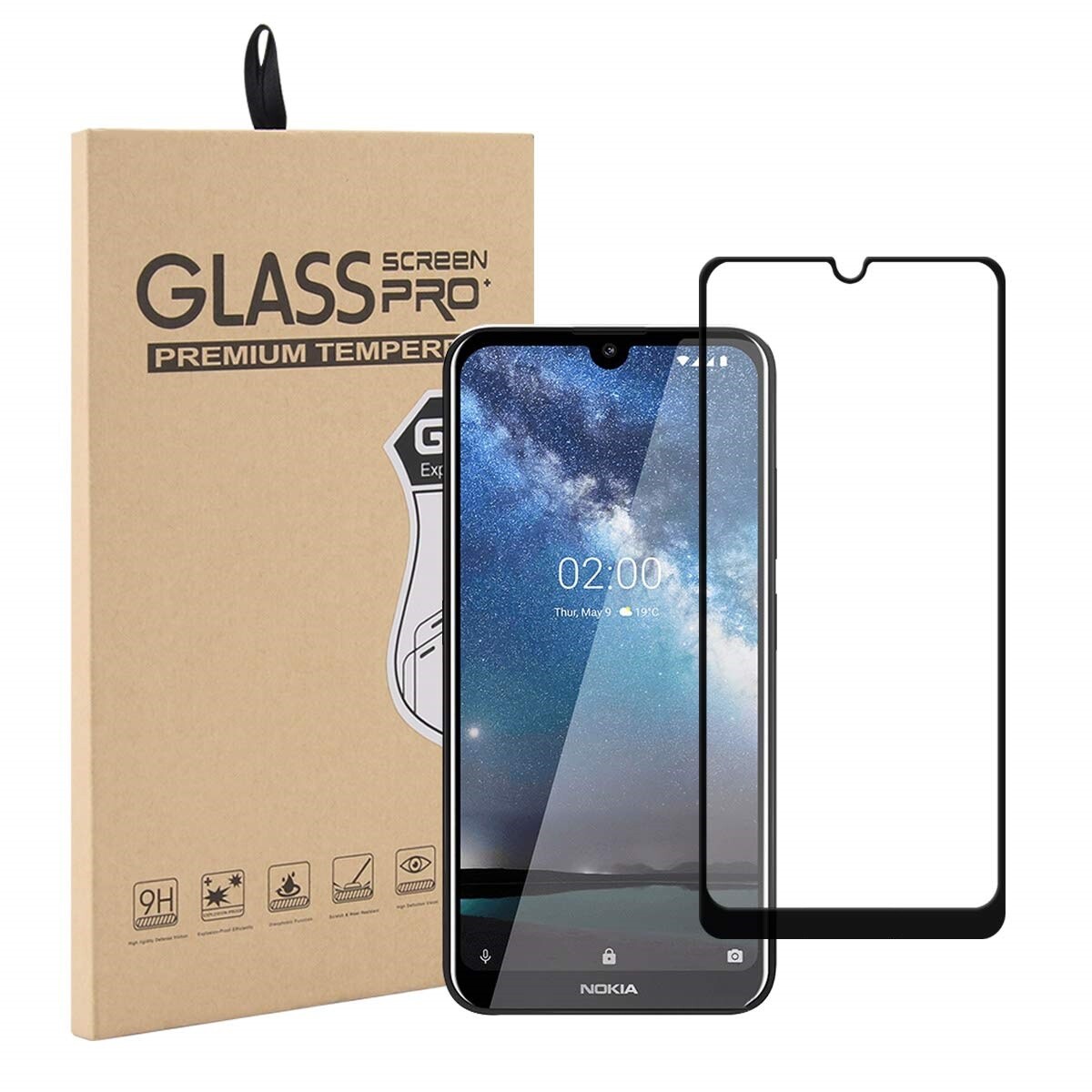 Full Screen Cover Nokia G42,X20,G10,G20,C12,XR21 Tempered Glass Screen Protector