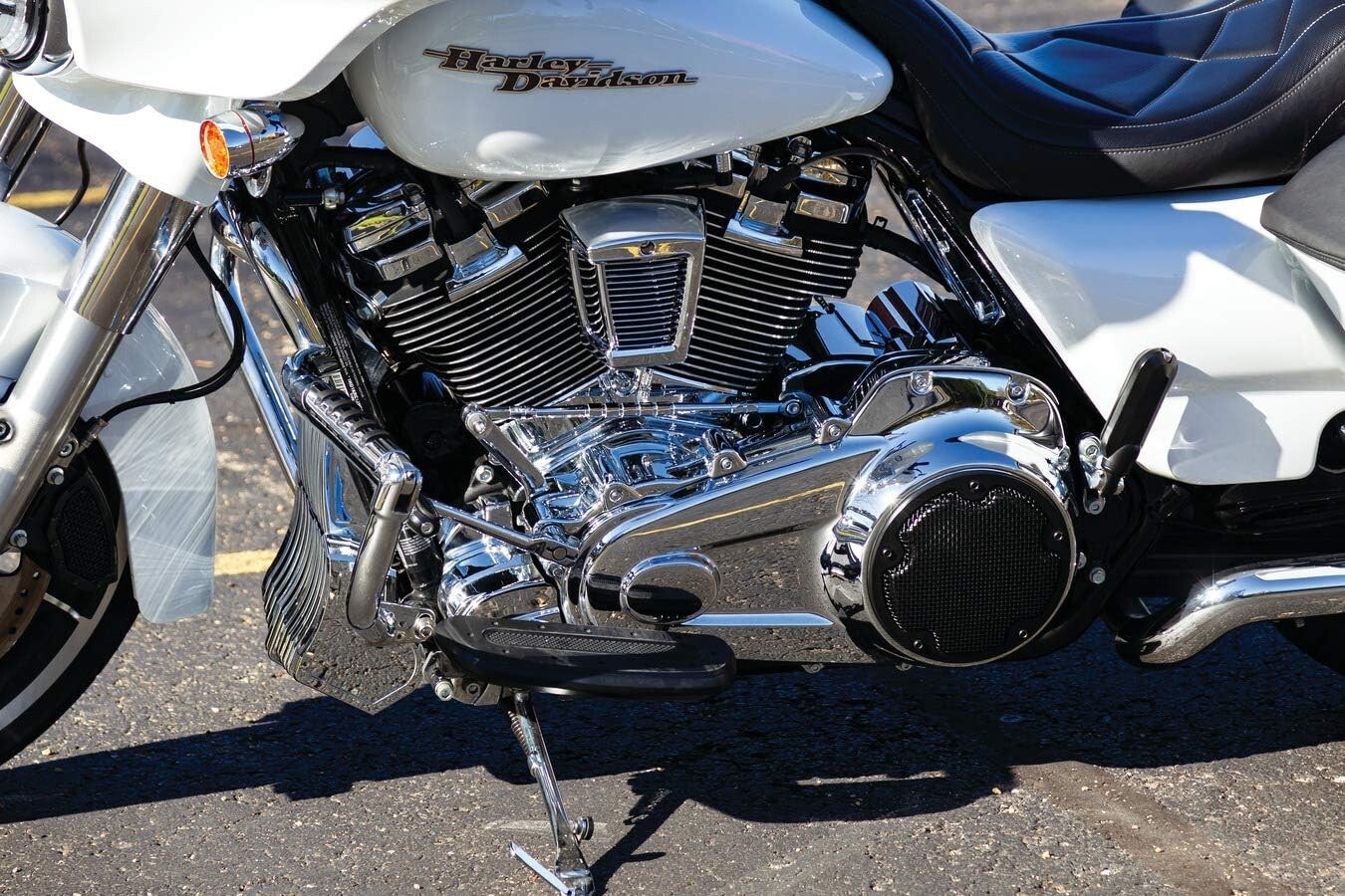 Kuryakyn 6423 Precision Lower Front Frame Cover Chrome 2017-23 Harley M8 Touring