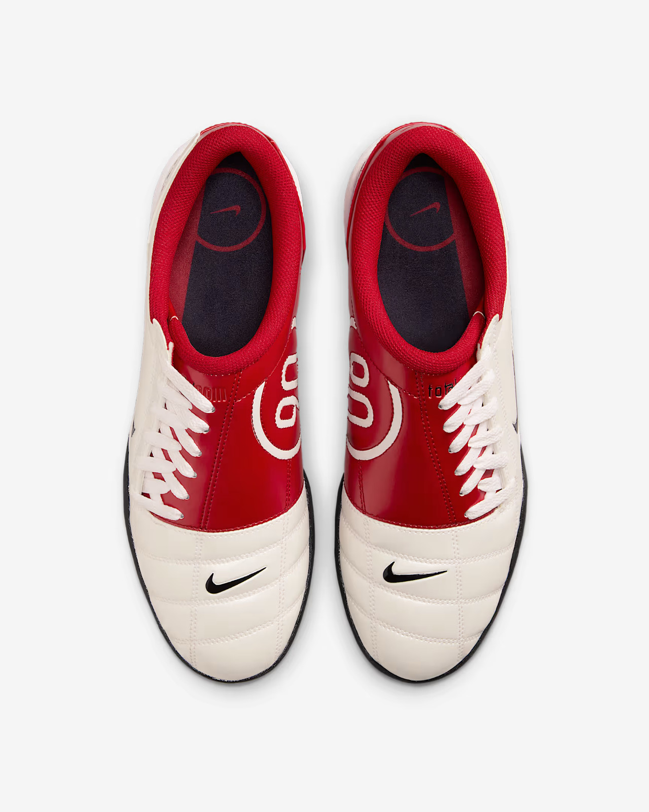 New Nike Total 90 SP 'Manchester United' Shoes - White/ Gym Red (HQ2851-100)