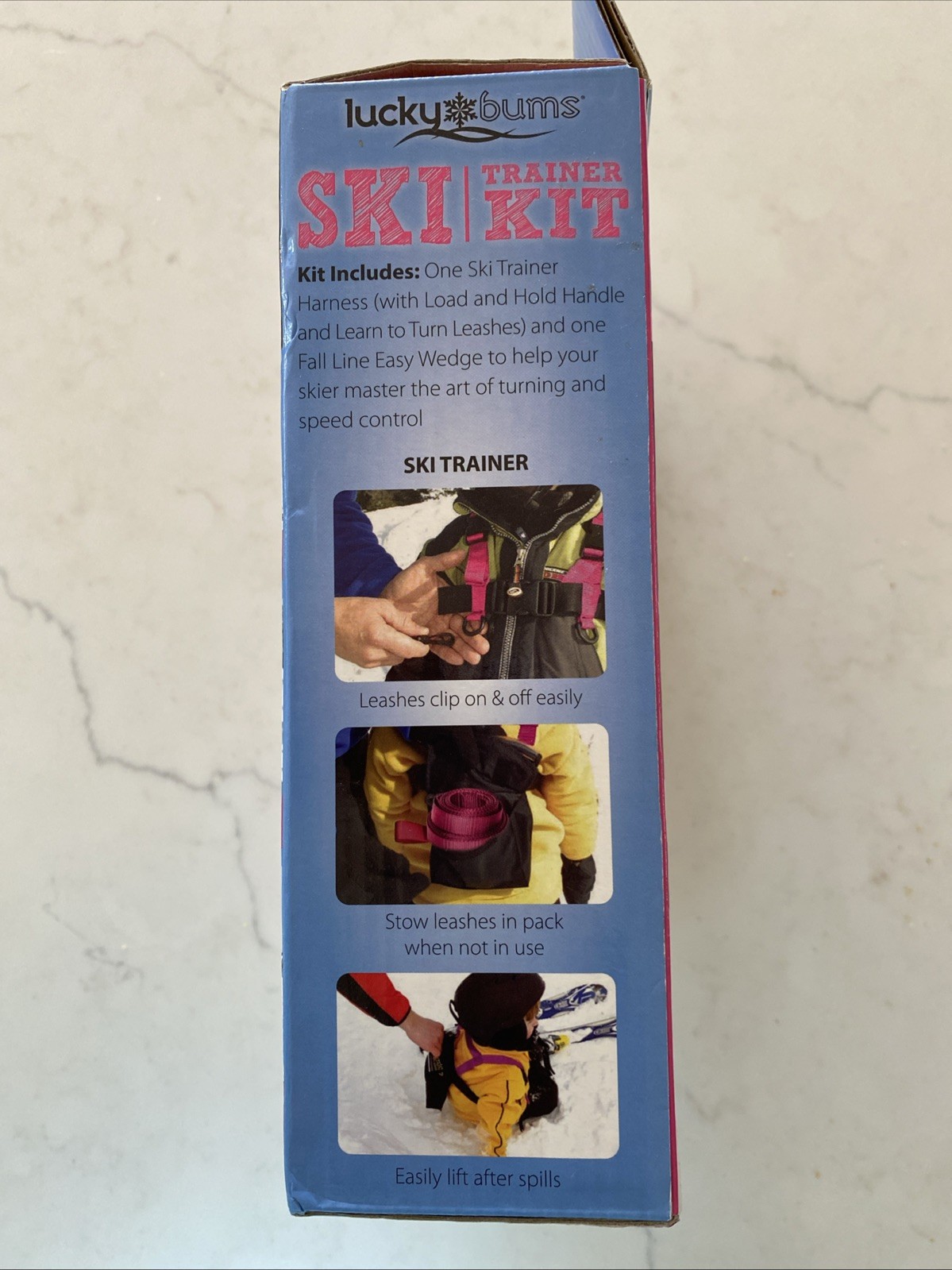 Lucky Bums Child's Ski Trainer Kit Complete In The Box Pink Color