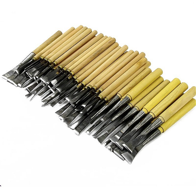 Handmade Woodworking Carving Tools 31pcs Detail 31pcs General Engraving Chisel
