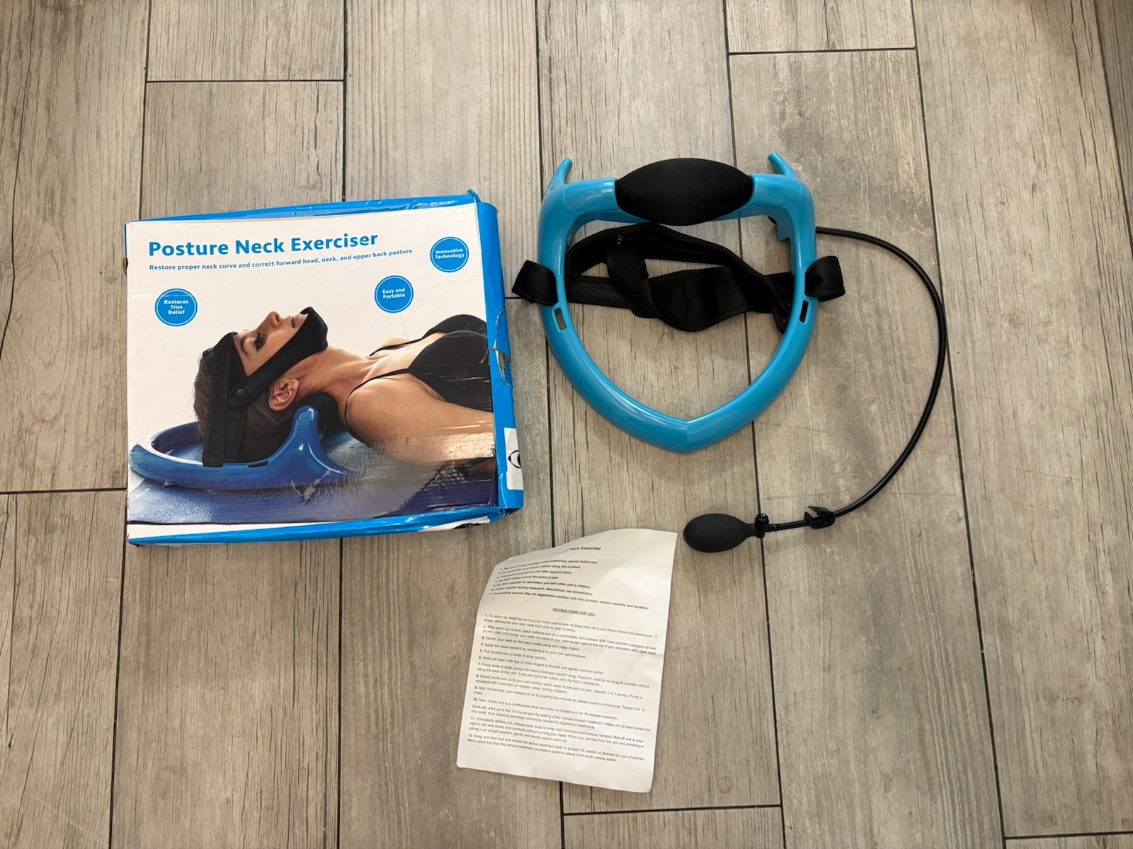 Posture Pump Posture Neck Exerciser  Model X0017M4827 Spine/neck Traction Device