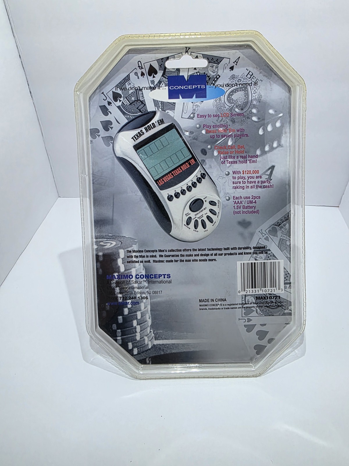2 Maximo 2005 Electronic Handheld Casino Games
