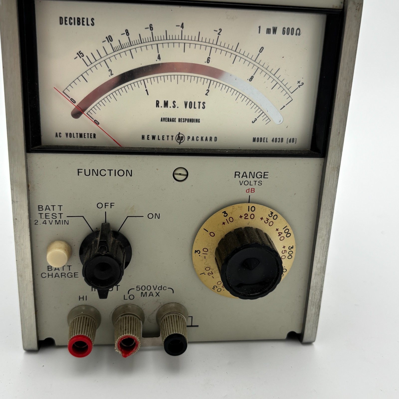 HP Model 403B R.M.S. AC Voltmeter -NO Cables - Clean - UNTESTED