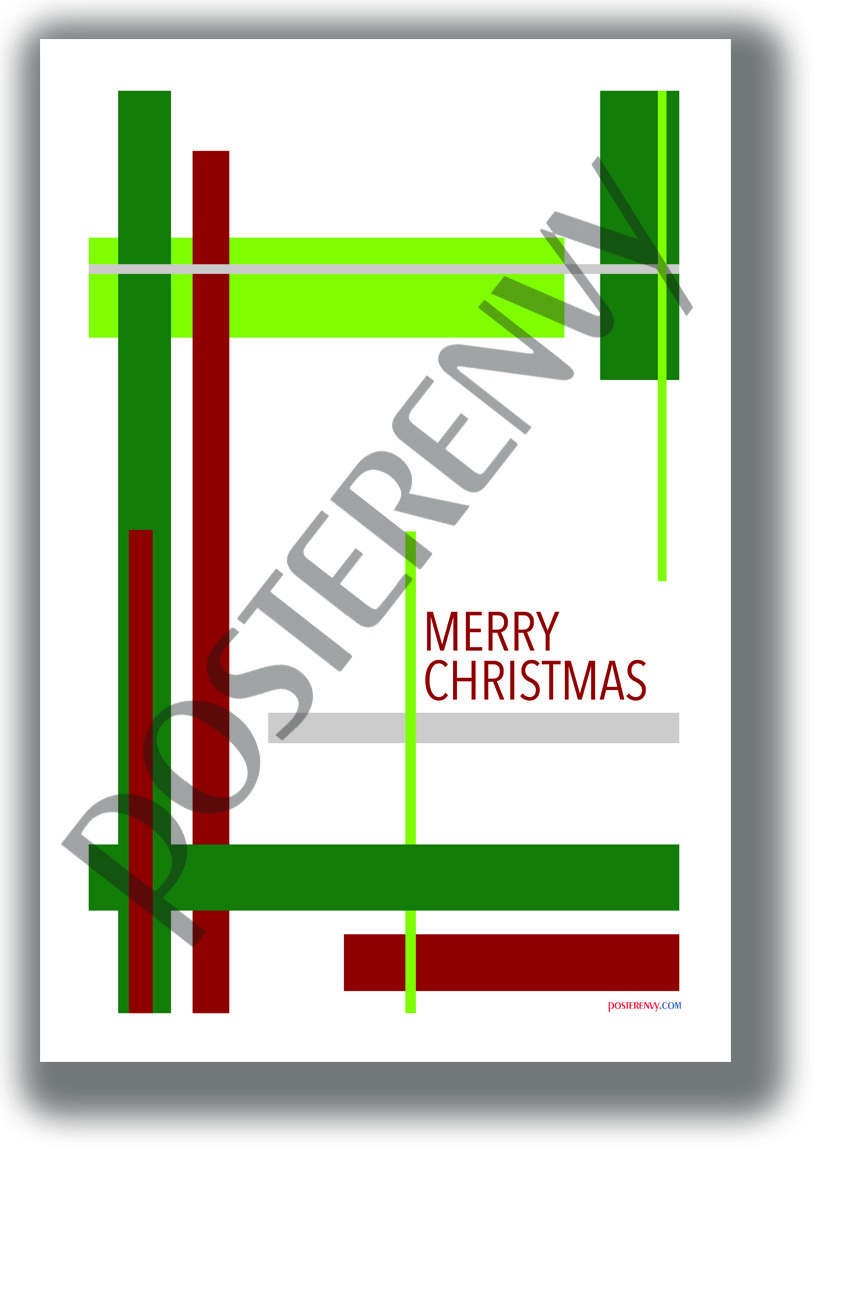 Merry Christmas Rectangles- NEW POSTER