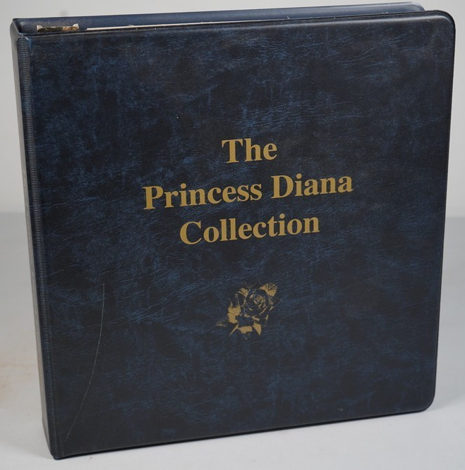 PRINCESS DIANA SPECIALIZED COLLECTION OF 46 MNH SOUVENIR SHEETS IN MYSTIC ALBUM