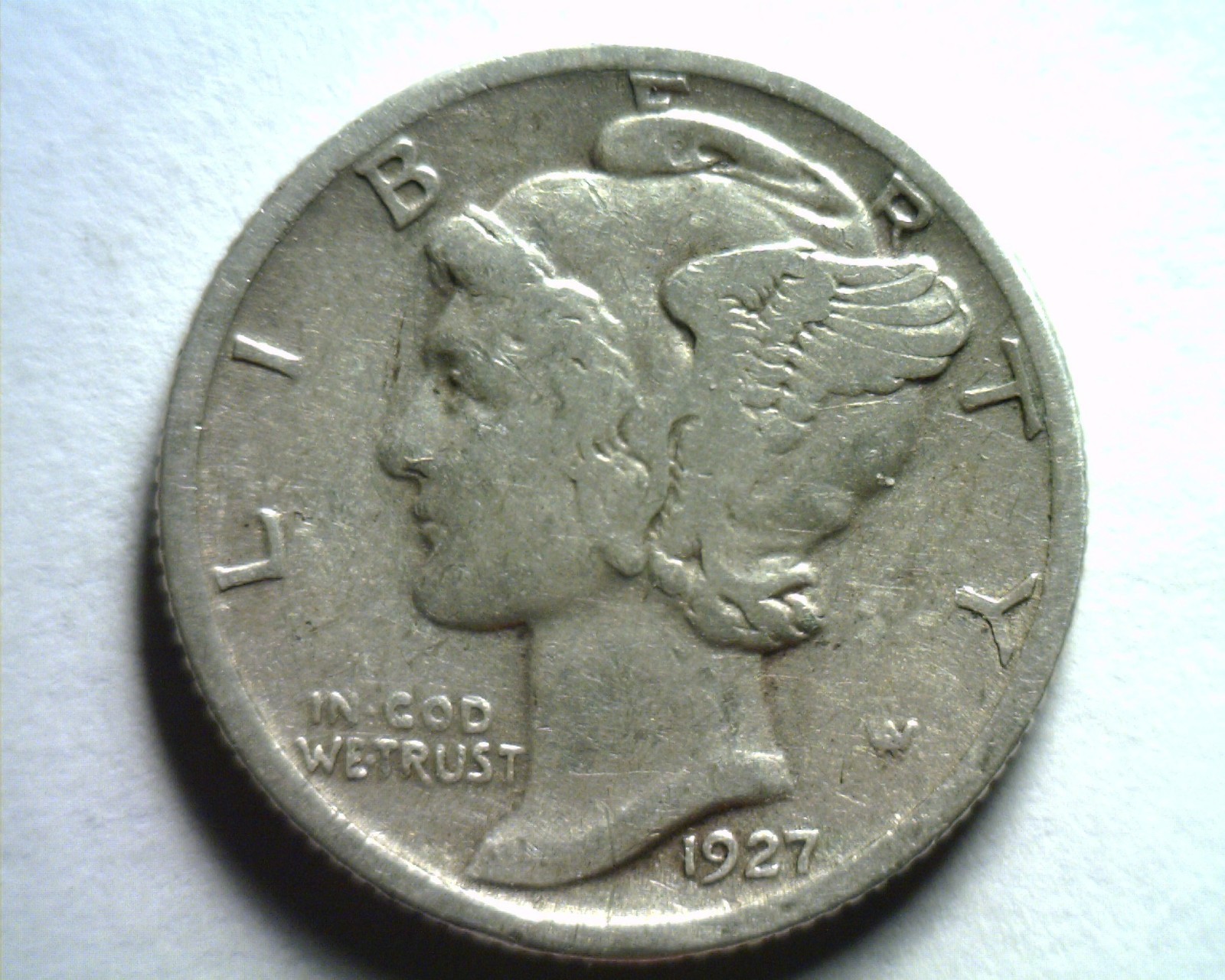 1927 MERCURY DIME VERY FINE /EXTRA FINE+ VF/XF+ VERY FINE /EXTREMELY FINE+ VF/EF