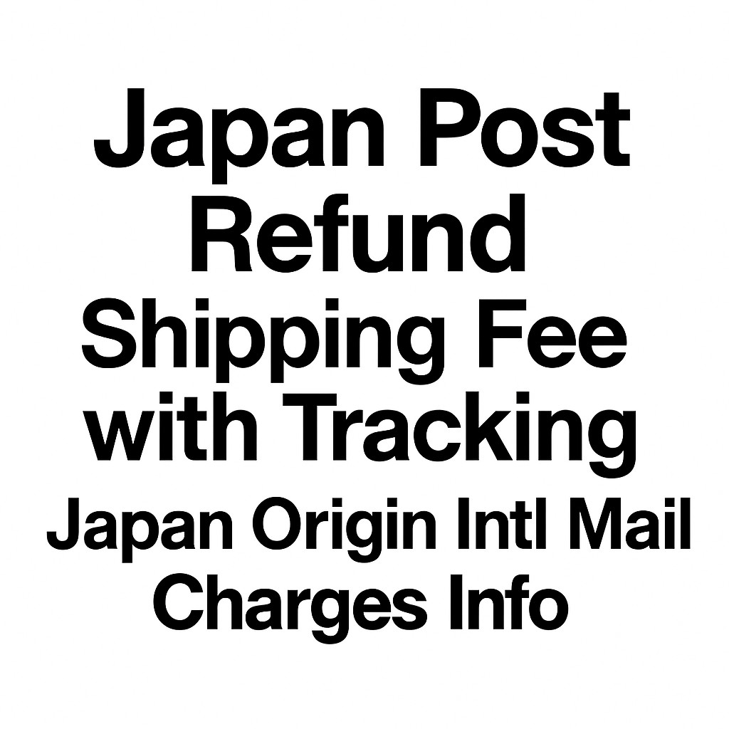 Japan Post Refund Shipping Fee with Tracking Japan Origin Intl Mail Charges Info