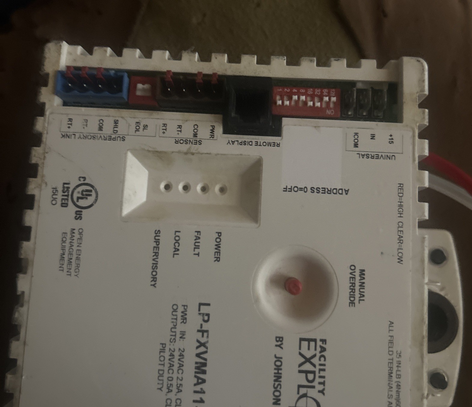 Facility Explorer By Johnson Controls LP-FXVMA11-1 Box Controller
