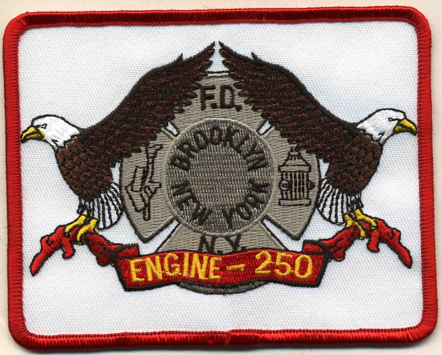 New York City - FDNY Engine-250 "Brooklyn", NY (4.75" x 3.75") fire patch