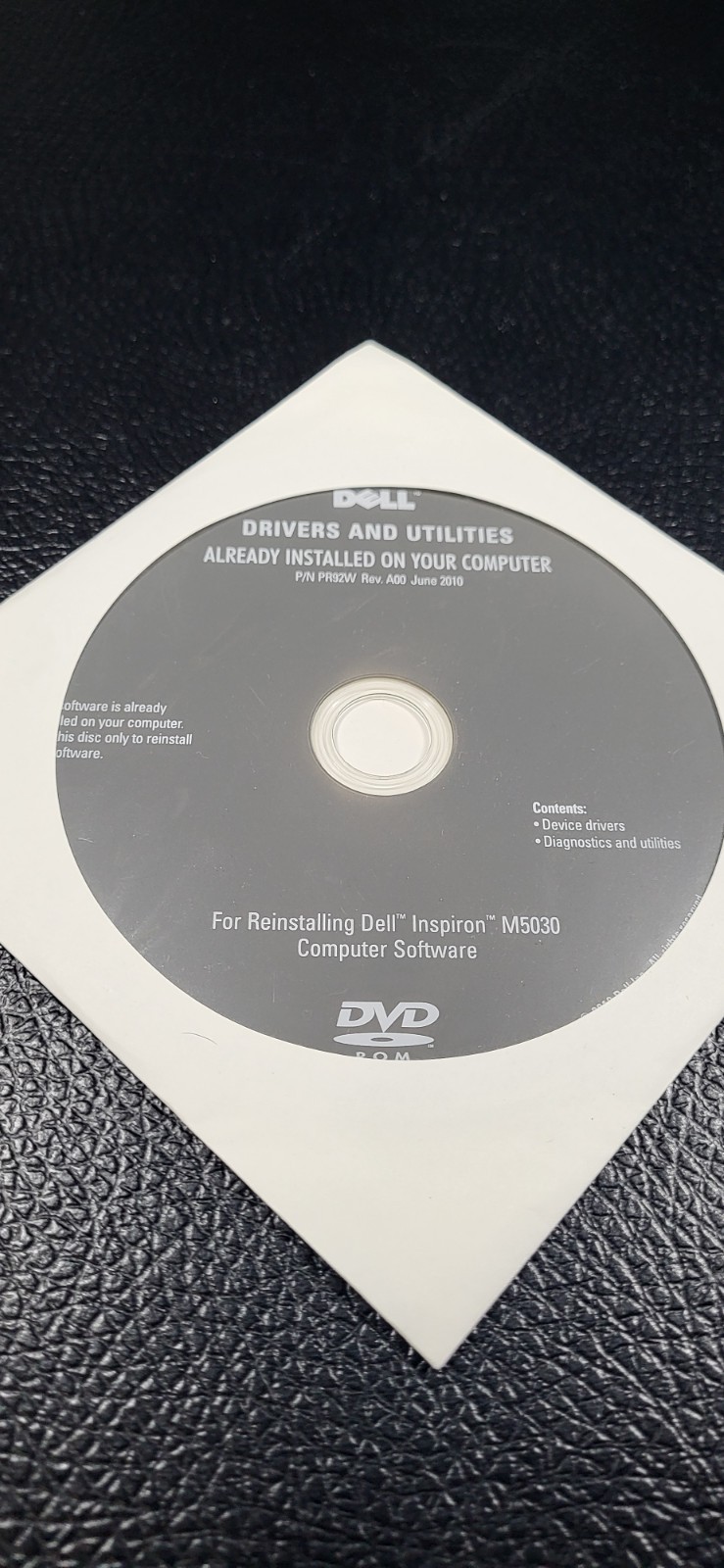 Dell Inspiron Drivers and Utilities CD/DVD FOR DELL INSPIRON M5030 New Sealed