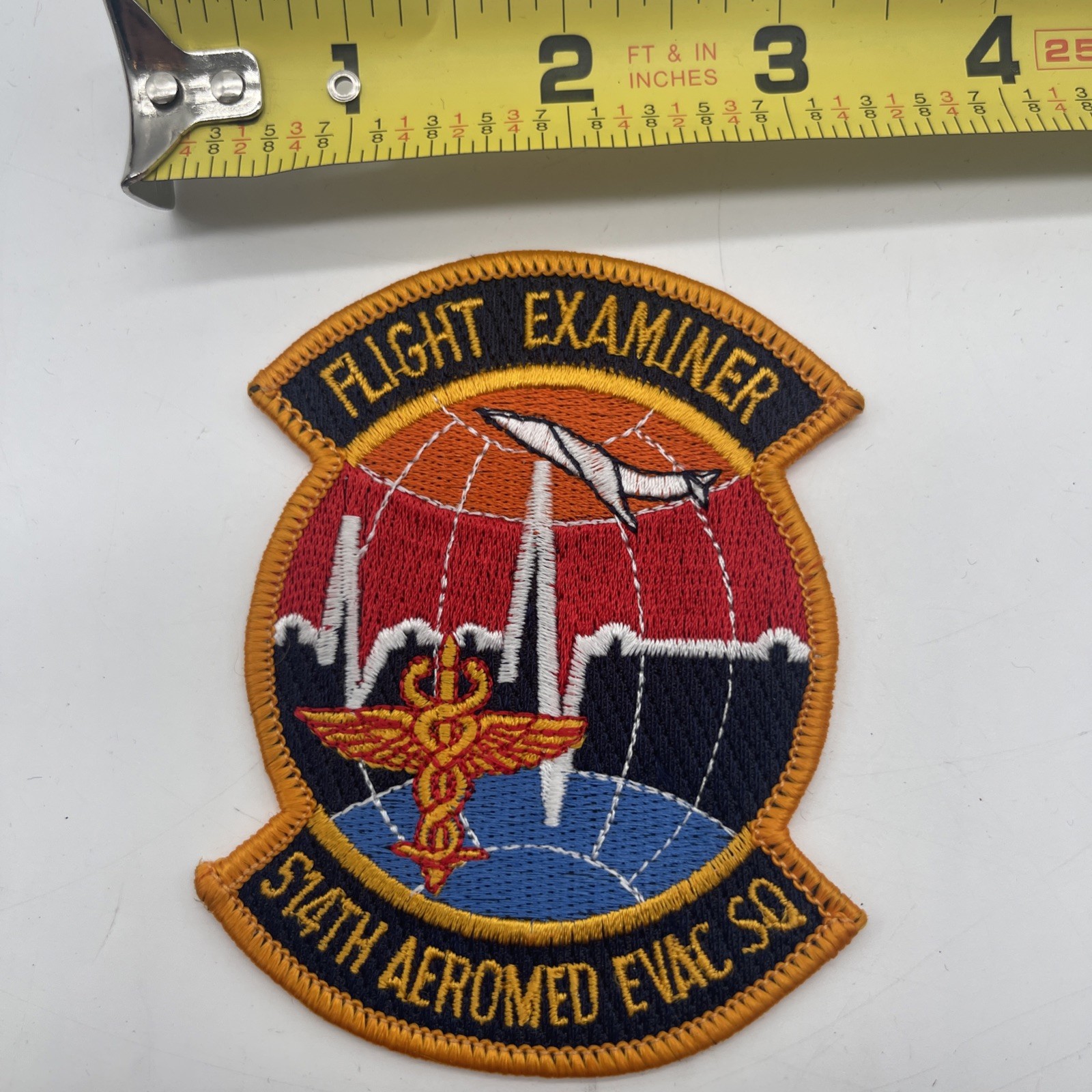 U.S. Military 514th Aeromed Evac Squadron Flight Examiner Patch Insignia