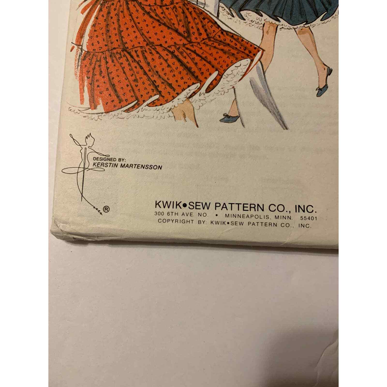Kwik Sew Vintage Pattern #915 Square Dance Dress