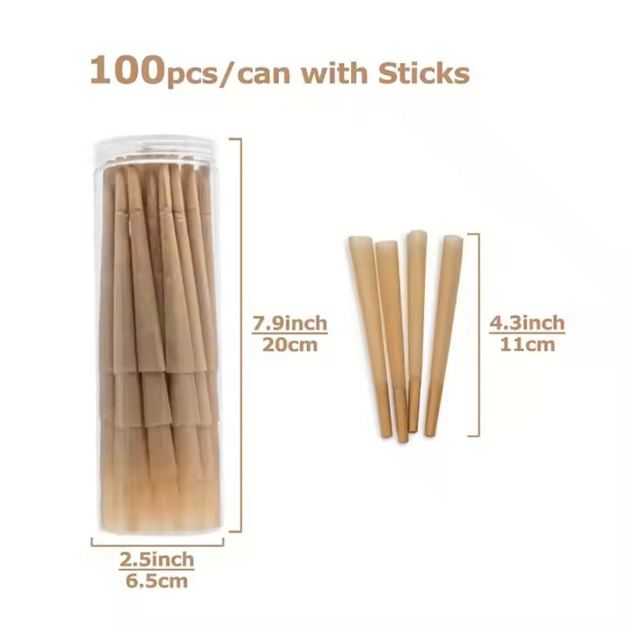 Green Pre Rolled Cones Ultra thin King Size 100Ct Rolling Papers Slow Burning