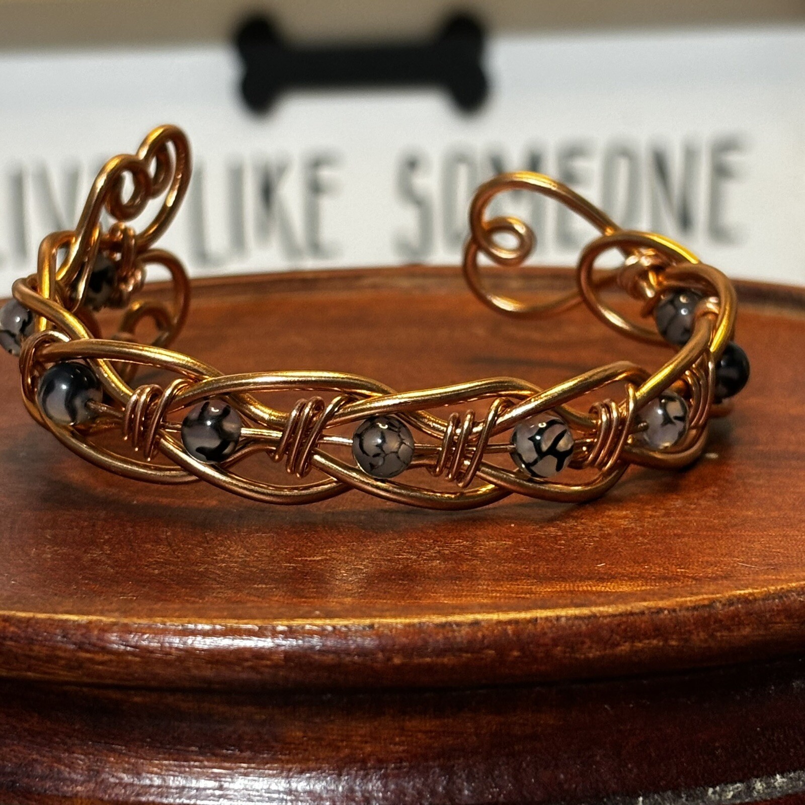 Artisan Handmade Wire Braided Bracelet