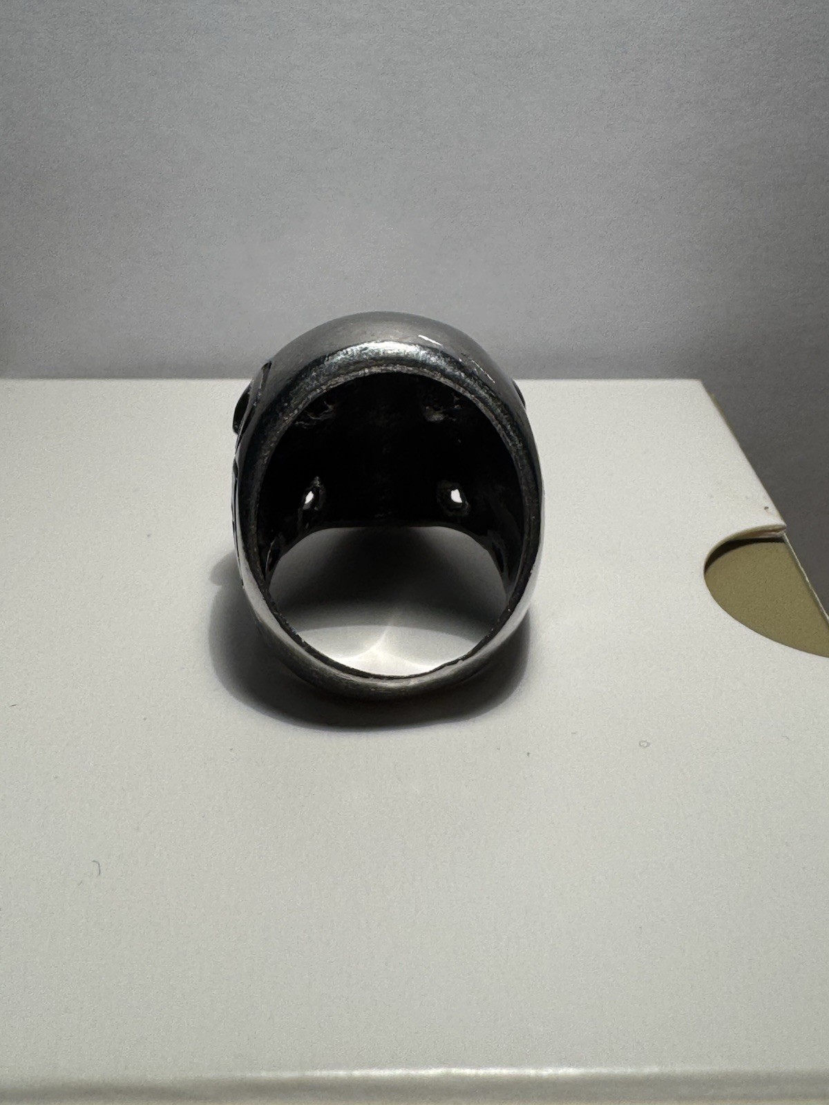 Skull Steel Ring 18.5 18.1mm
