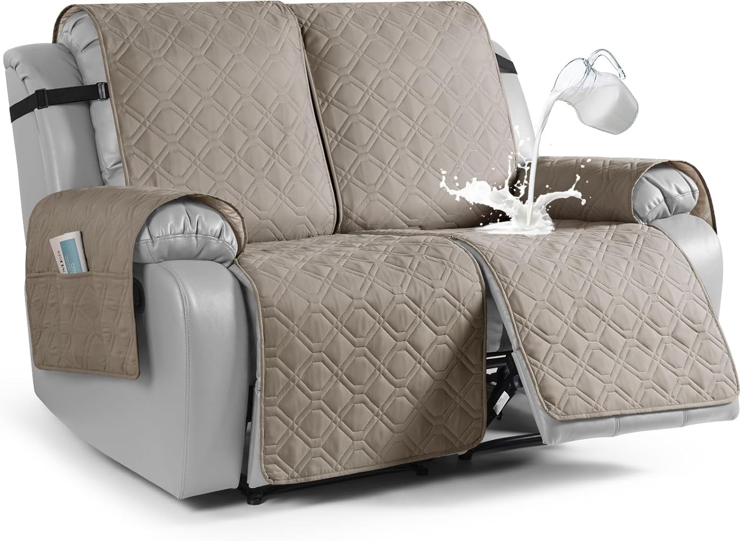 Waterproof Recliner Couch Covers Sofa Covers 1-Piece Washable Reclining Sofa