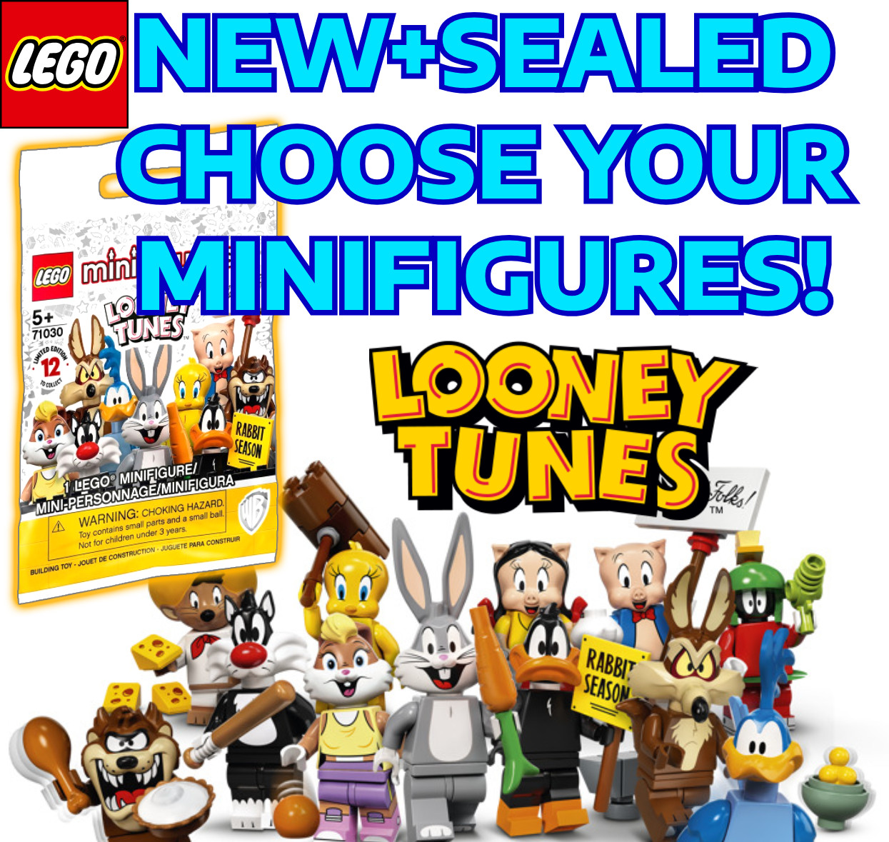 You choose👆 Looney Tunes 71030 LEGO CMF Minifigures NEW+SEALED