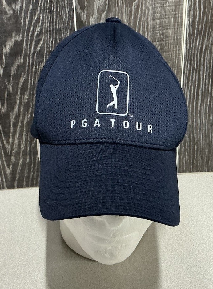 PGA Tour Golf Hat Navy Blue Adjustable