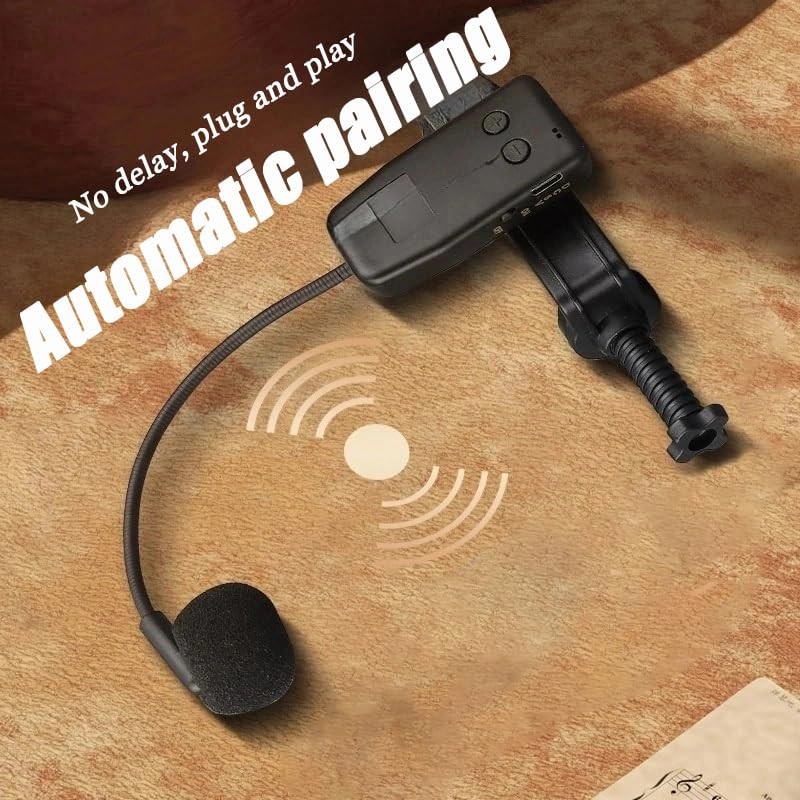 MICVISTA Professional Wireless Violin Microphone, Pickup Clip-on...