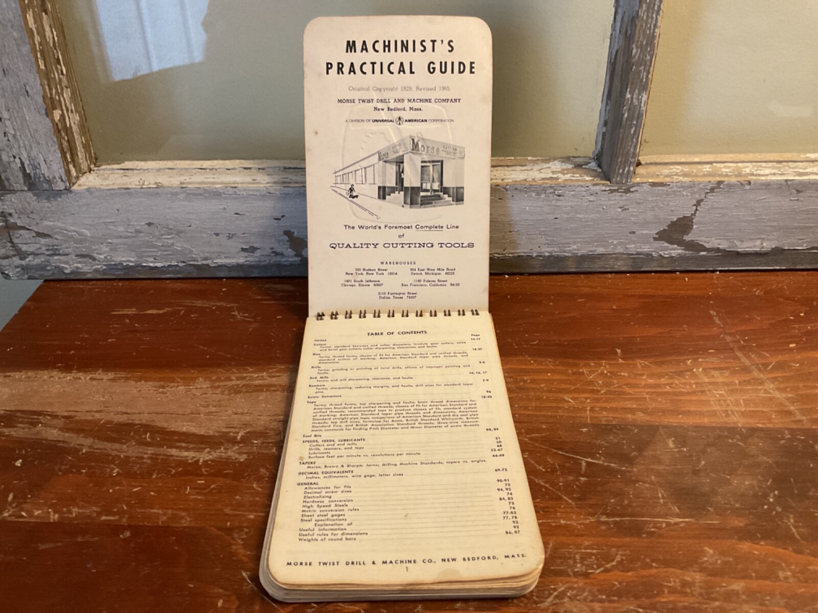Vintage Machinist's Practical Guide 1965 by Morse Twist Drill