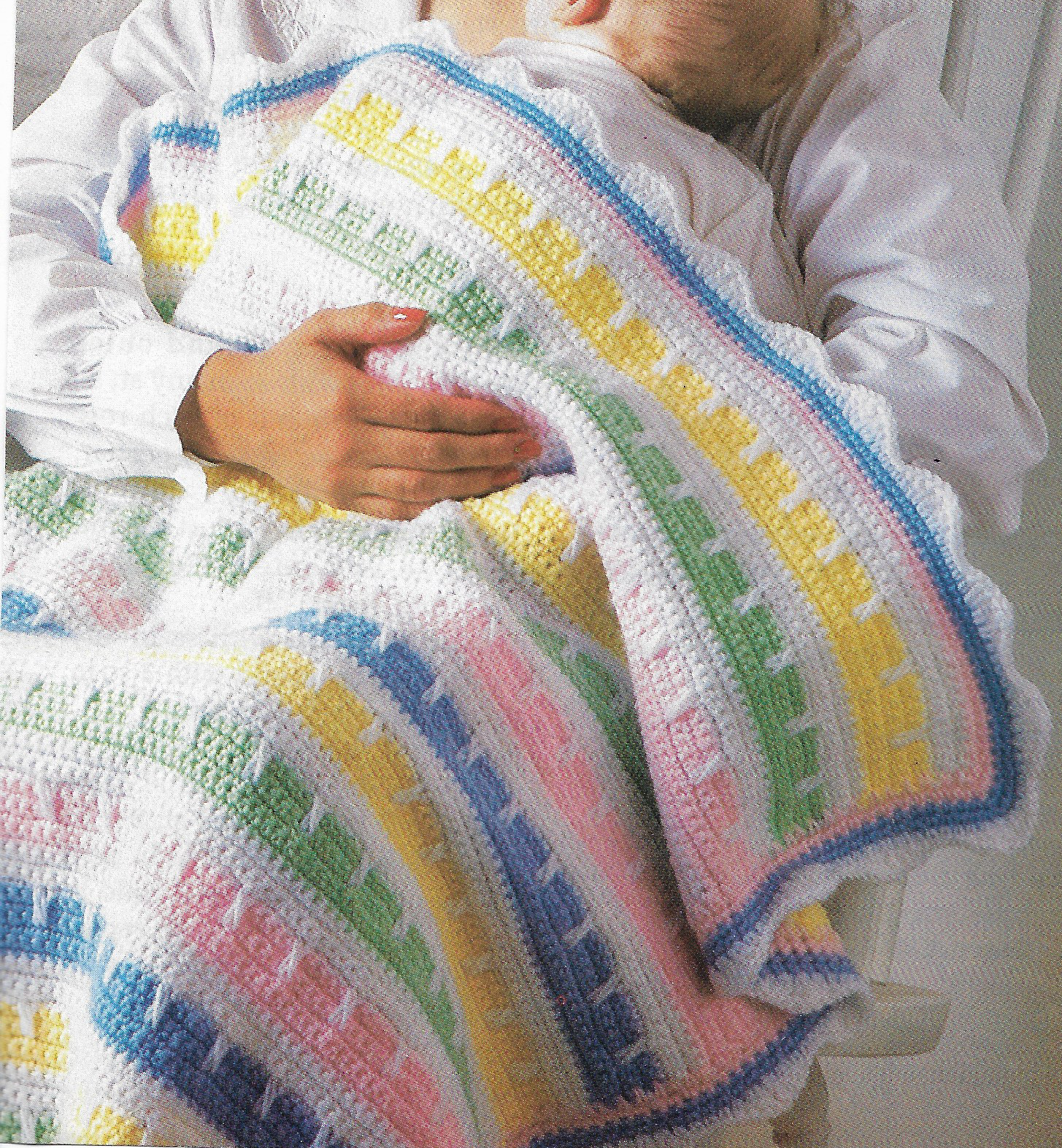 Pastel Confection Baby Afghan crochet pattern instructions