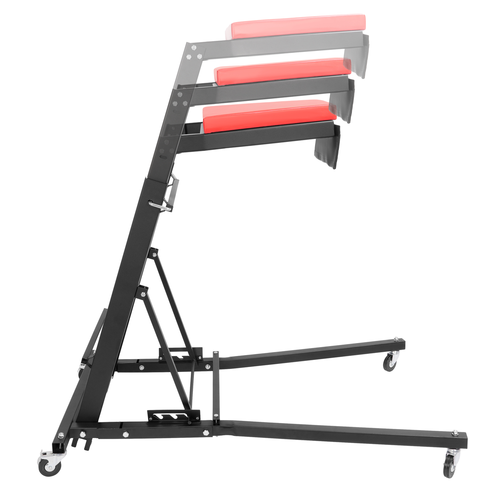 400Lbs Foldable Automotive Topside Creeper Adjustable Height Movable Ladder