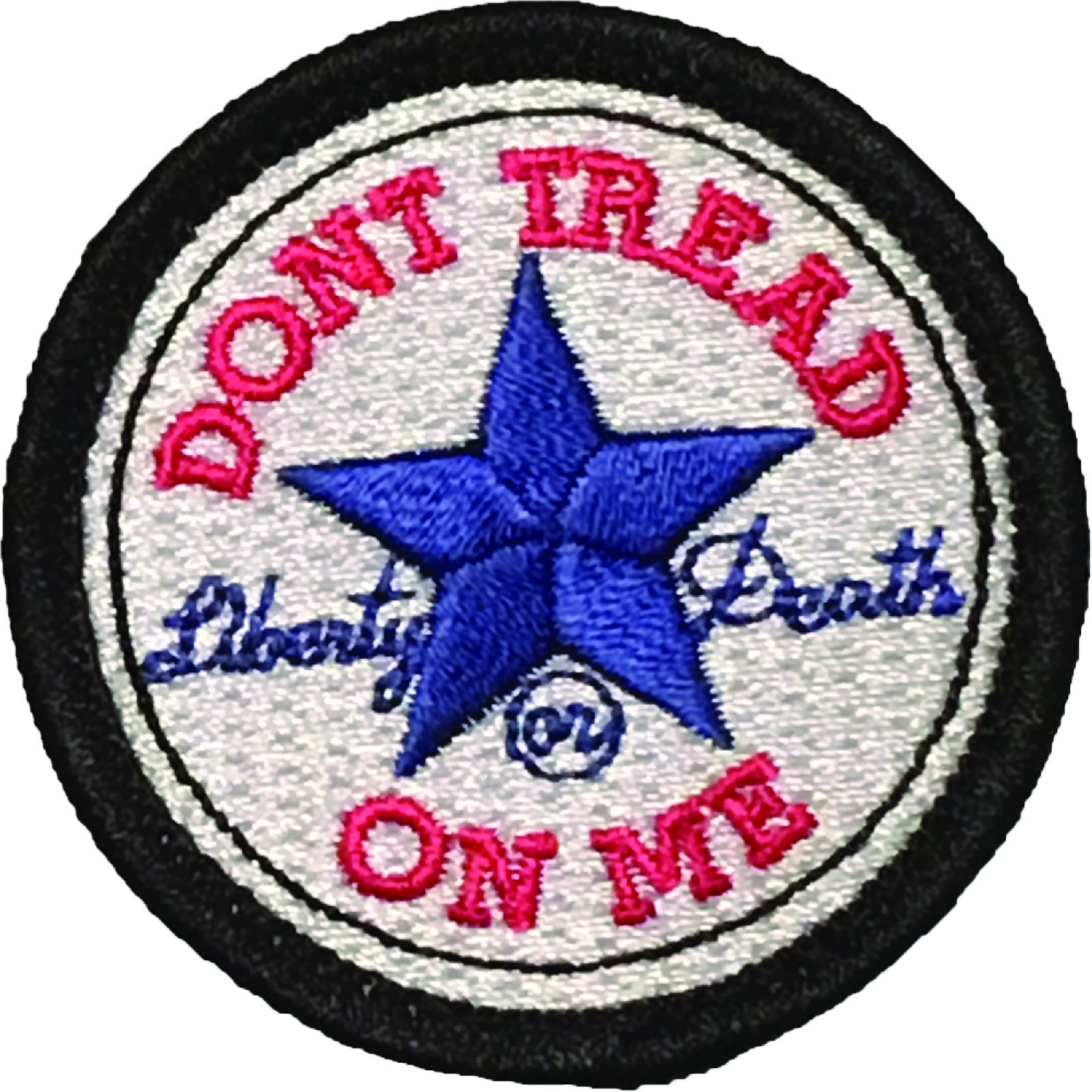 Don't Tread On Me - All Star - White - Embroidered Morale Patch