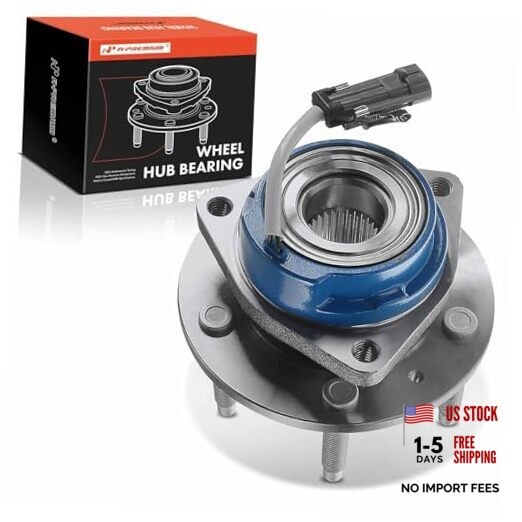 Rear Wheel Bearing and Hub Assembly with ABS & 5-Lug Compatible with Cadillac