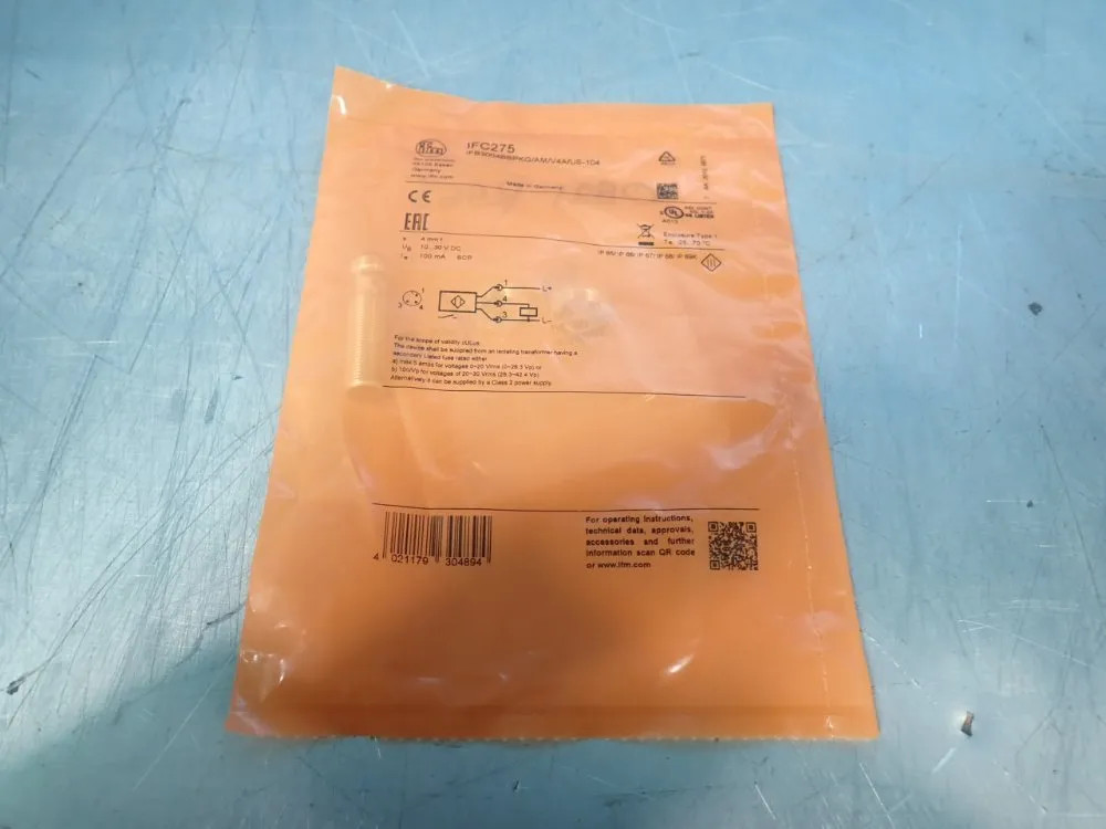 IFM IFC275 INDUCTIVE PROXIMITY SENSOR  05190222227