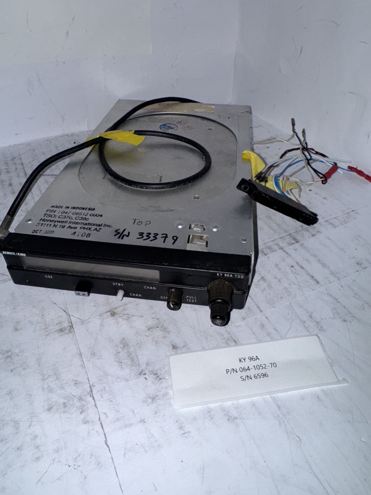 HONEYWELL KY96A (PN:064-1052-70, SN:6596)