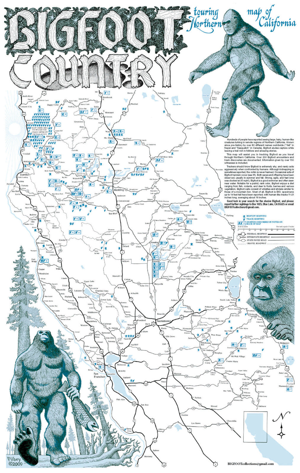 BIGFOOT Country Touring Poster of Northern California