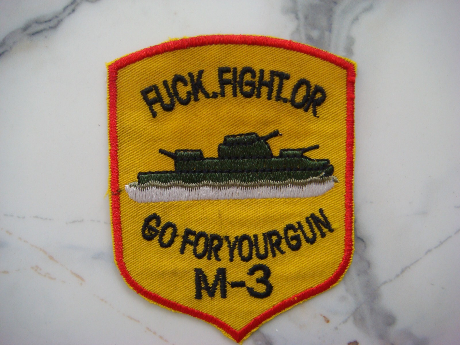 US NAVY SHIP MONITOR GO FOR YOUR GUN M-3, VIETNAM WAR PATCH
