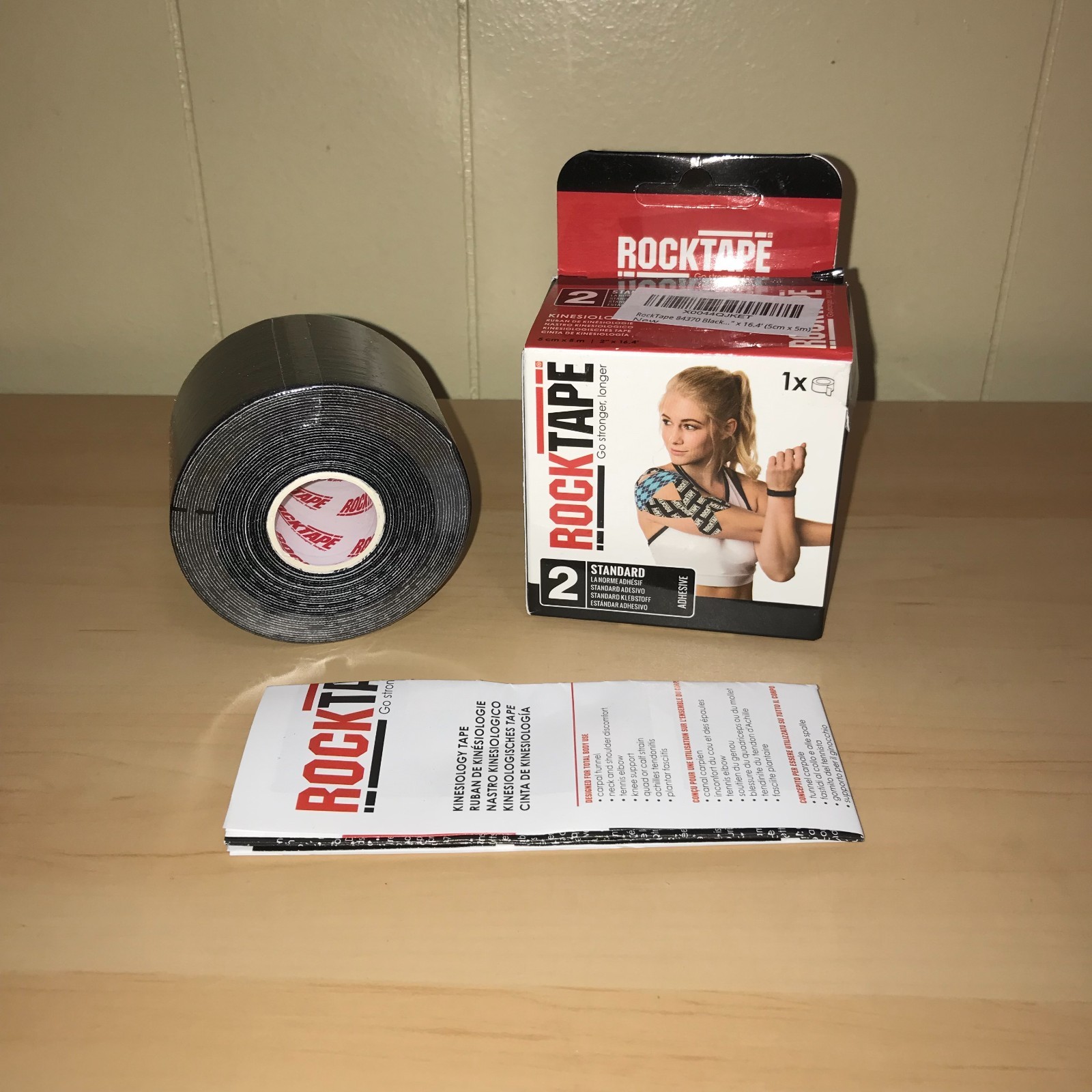 RockTape 2-Inch Water-Resistant Kinesiology Adhesive Tape -Standard- Damaged Box