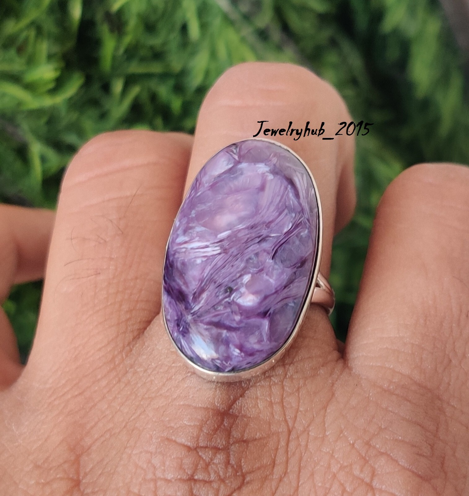 Charoite Gemstone 925 Solid Sterling Silver Gift for her All Size MO5199