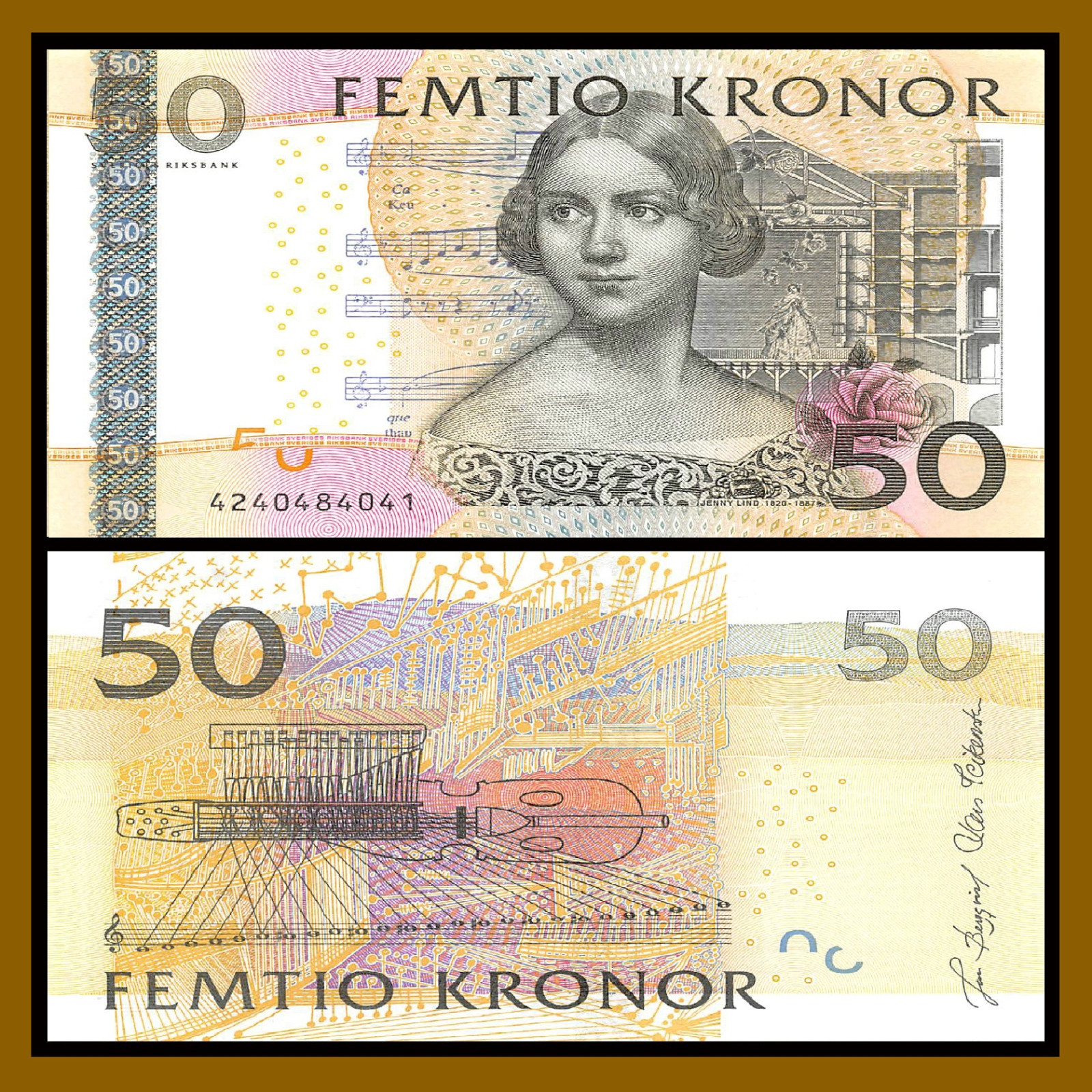Sweden 50 Kronor, 2004 P-64a Jenny Lind Unc
