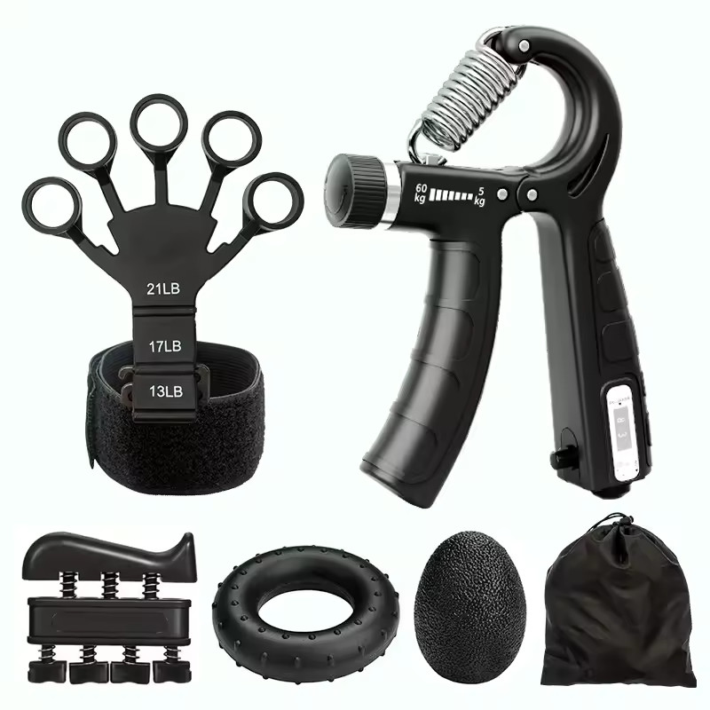 Hand Grip Strength Trainer 5pcs Finger Exerciser Adjustable Grip Strengthener
