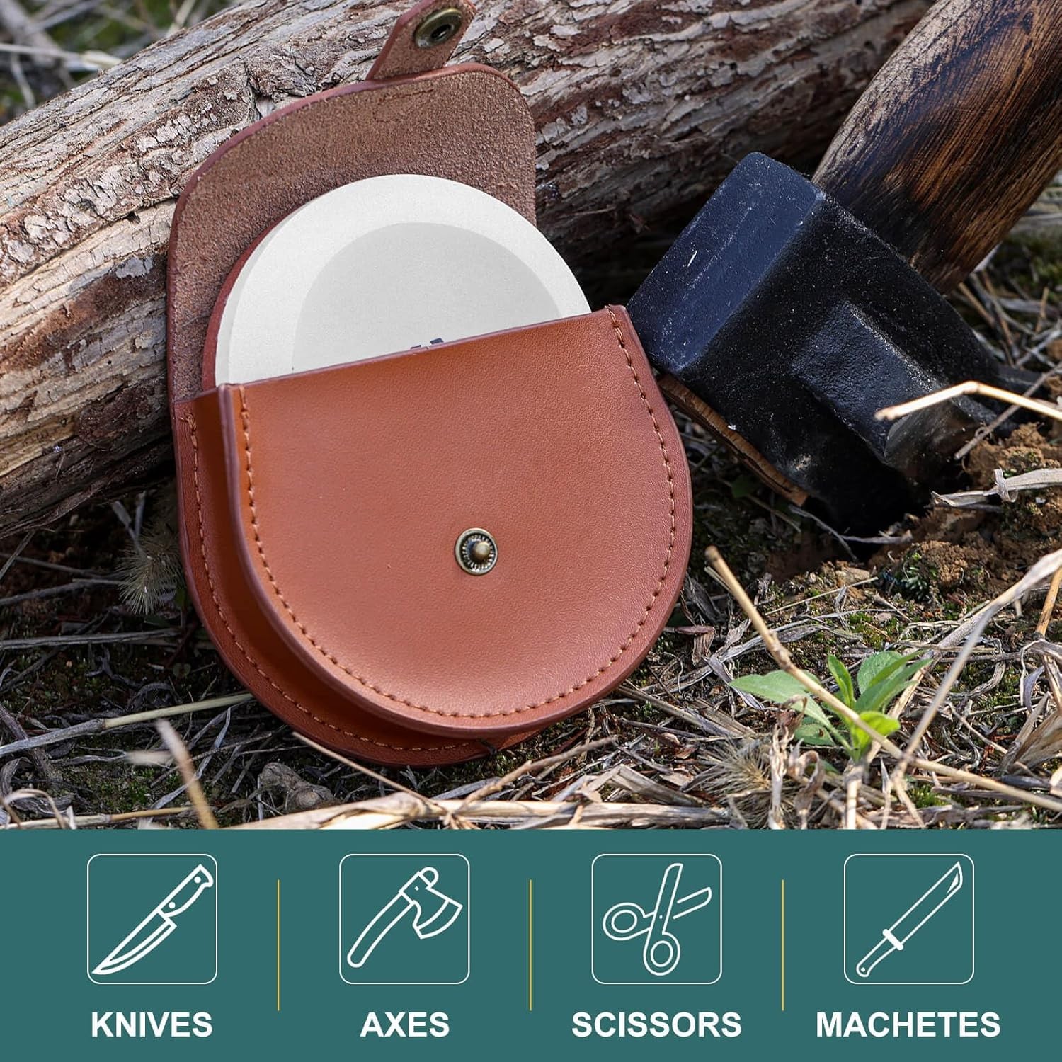 Axe Sharpener - Multipurpose Axe/Hatchet Sharpening Stone Whetstone Blade & Tool