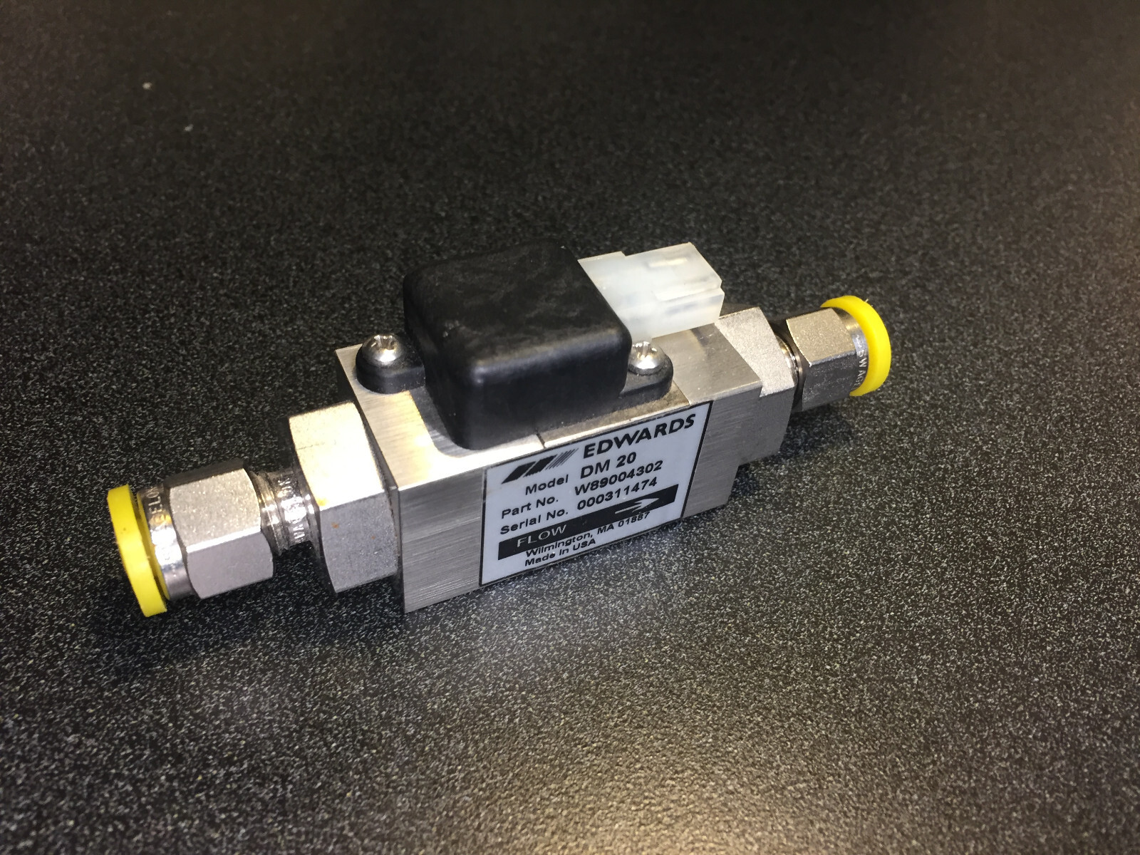 Edwards Datametrics DM20 Solenoid Controlled Variable Orifice Valve W89004302