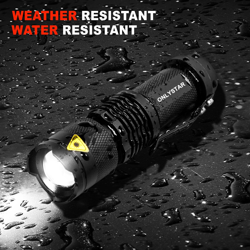 6Pack Mini CREE Mini Tactical Flashlight Focus Adjustable - Choose Color
