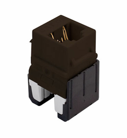 Legrand On Q WP346ABR Cat 6A Quick Connect RJ45 Keystone Insert brown NEW