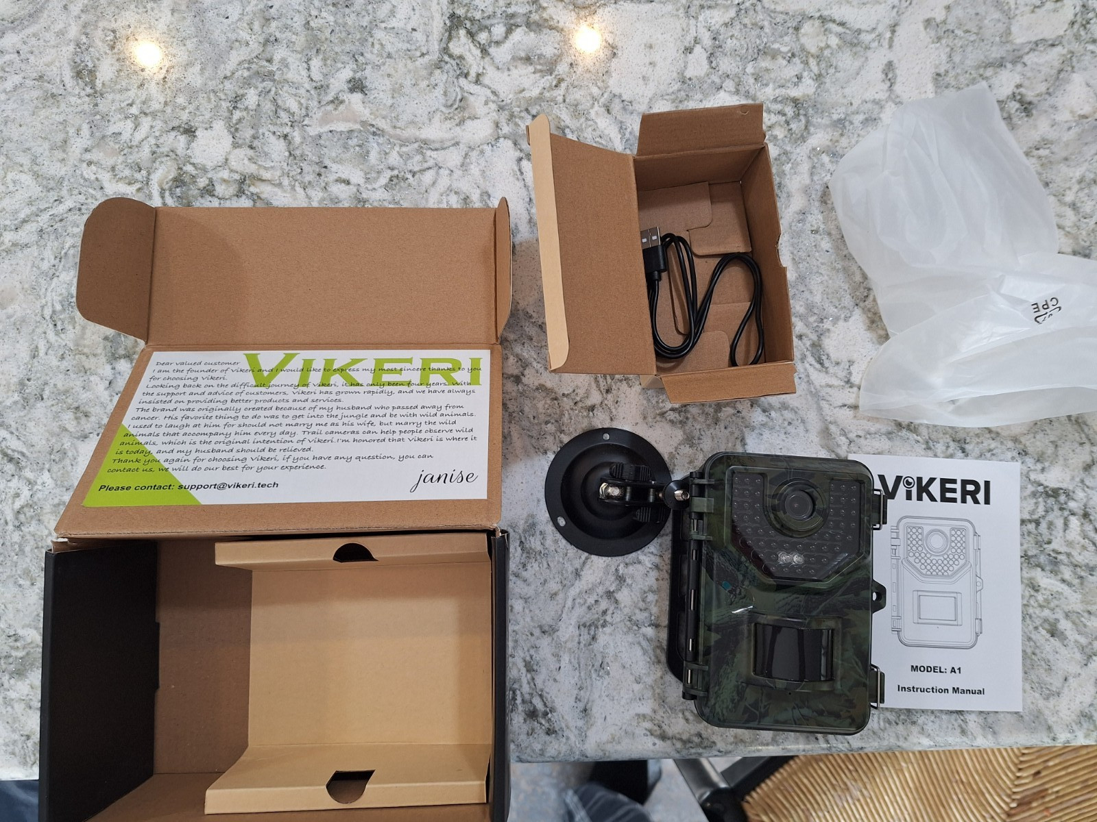 Vikeri Digital Wildlife Camera 20 Megapixel CMOS Sensor- Trail Camera Model A-1.