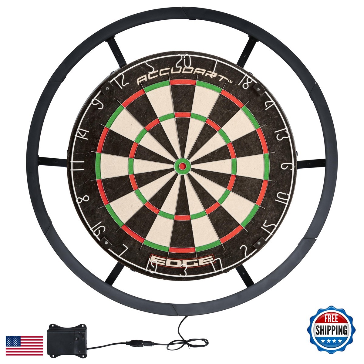 Accudart DA7900W Vortex LED Surround - Tournament Style - Fits 18" Boards