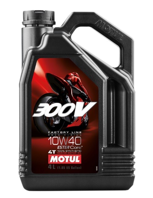 Motul 300V Synthetic Motor Oil - 10W40 - 4L. - 104121