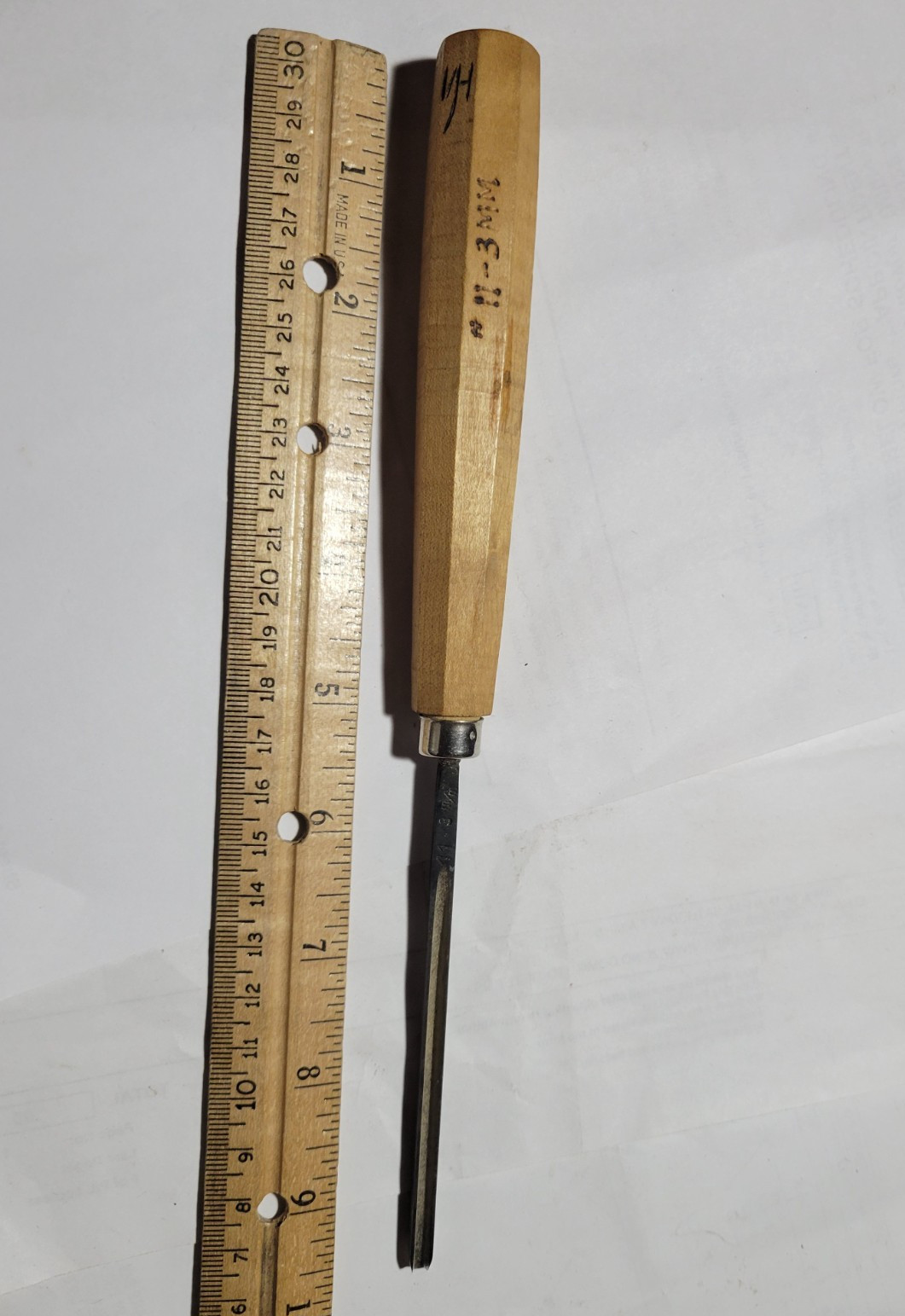 Dastra Woodcarving Gouge #11 - 3mm - 1/4" Woodcarving Woodworking