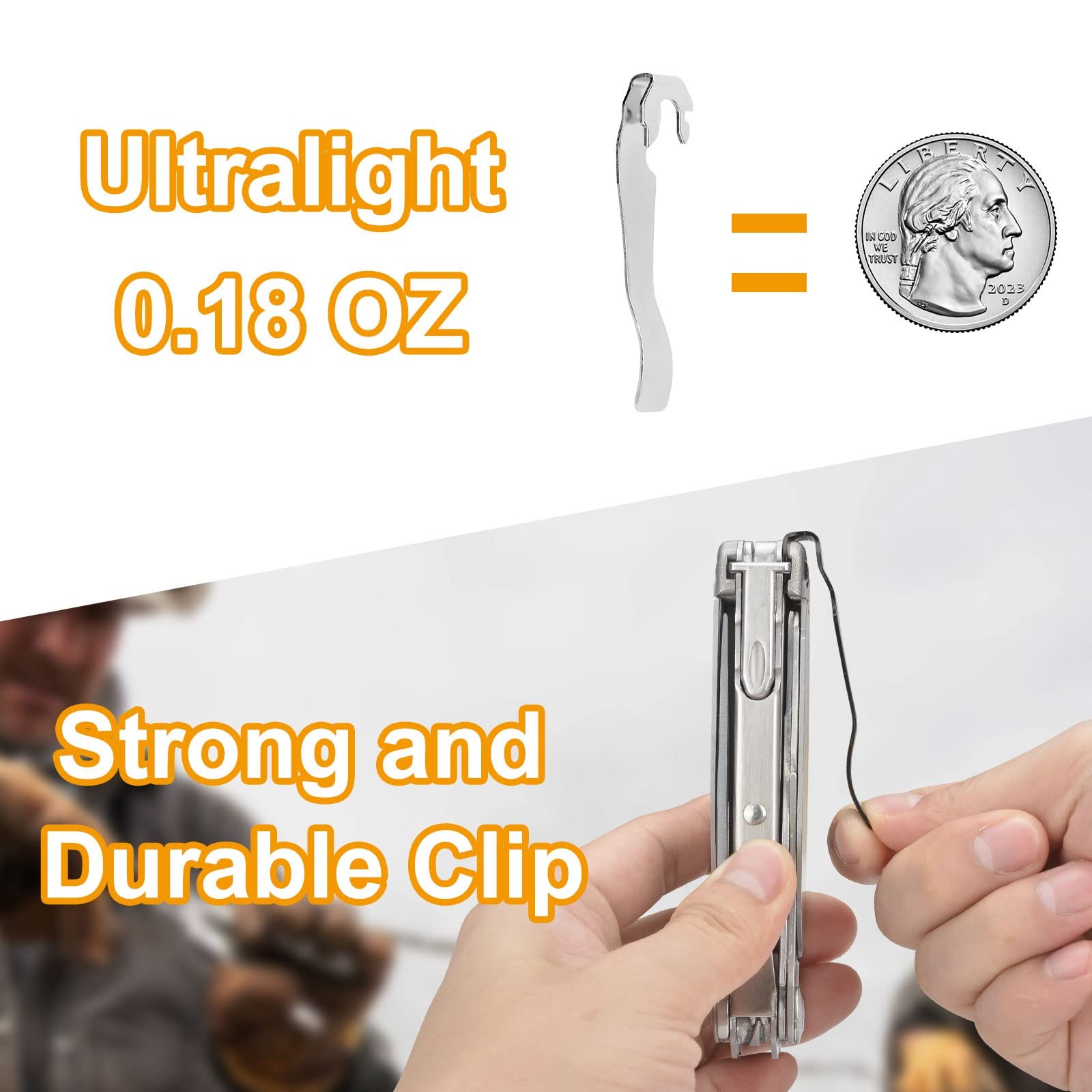 Heavaluefit Durable Pocket Clip for LEATHERMAN Surge, Made of High Quality St...
