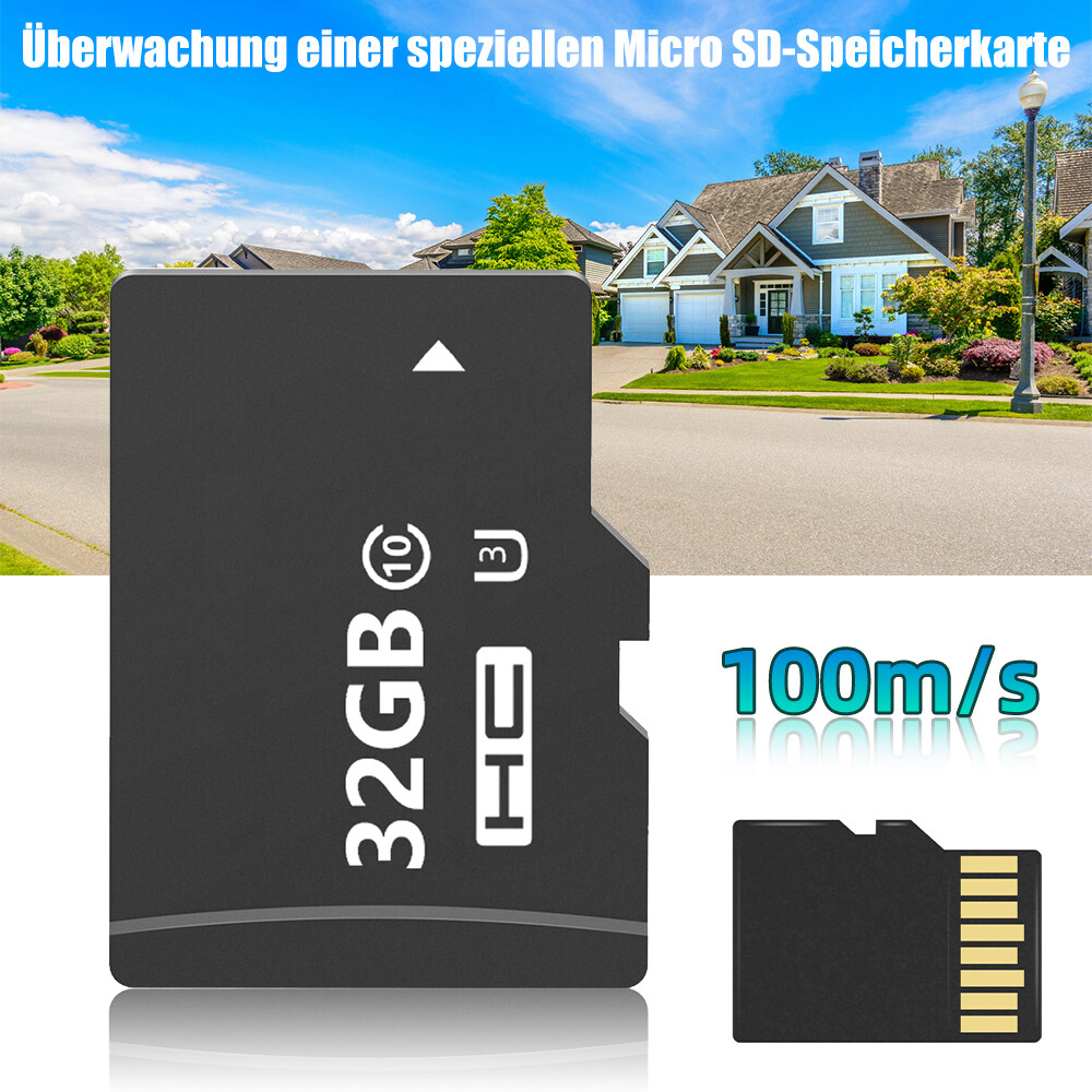 32GB Micro Memory Card Up to 100MB/s Read Speed for Security Camera Dashcam
