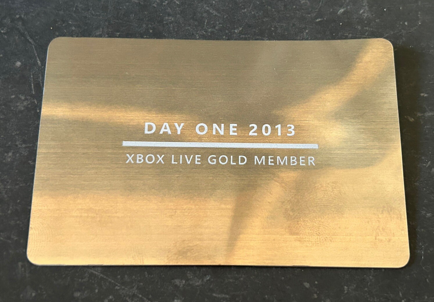Xbox Live Day One 2013 12 Month Gold Membership 1 Year Metal Card Promo USED